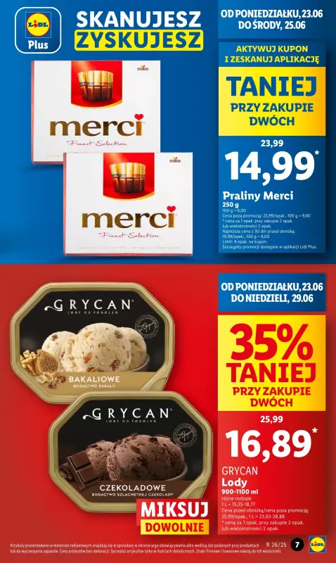 Lidl - gazetka promocyjna Oferta od poniedziałku od poniedziałku 23.06 do środy 25.06 - strona 7