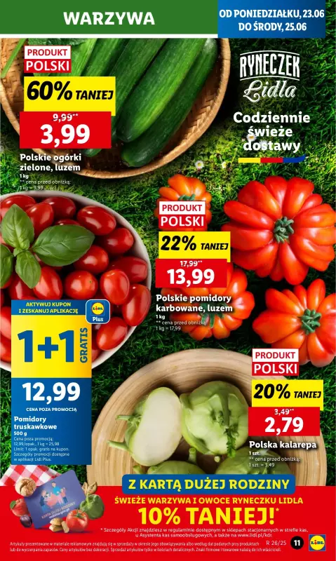 Lidl - gazetka promocyjna Oferta od poniedziałku od poniedziałku 23.06 do środy 25.06 - strona 11