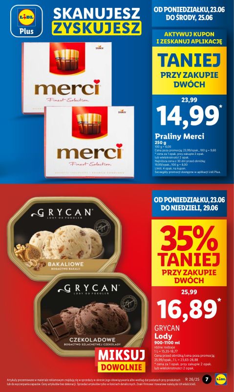Lidl - gazetka promocyjna Oferta od poniedziałku od poniedziałku 23.06 do środy 25.06 - strona 7