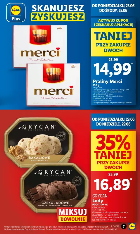 Lidl - gazetka promocyjna Oferta od poniedziałku od poniedziałku 23.06 do środy 25.06 - strona 7