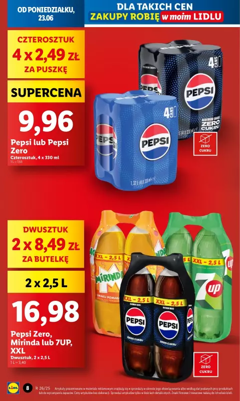 Lidl - gazetka promocyjna Oferta od poniedziałku od poniedziałku 23.06 do środy 25.06 - strona 8