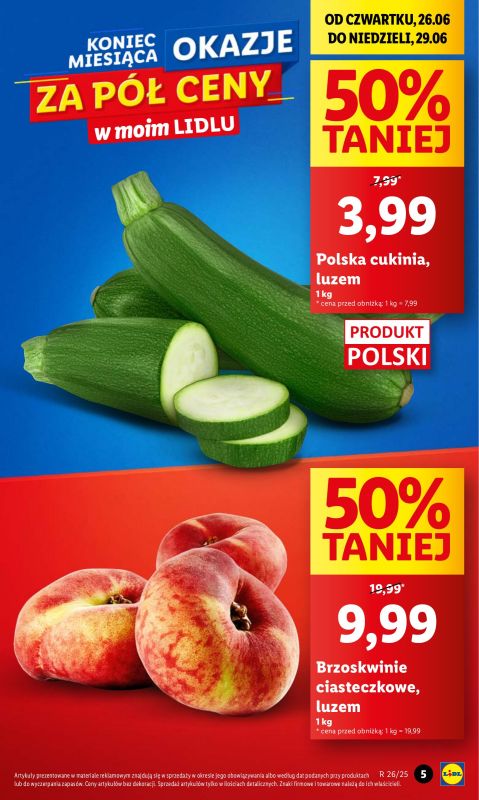 Lidl - gazetka promocyjna Oferta od czwartku od czwartku 26.06 do niedzieli 29.06 - strona 5