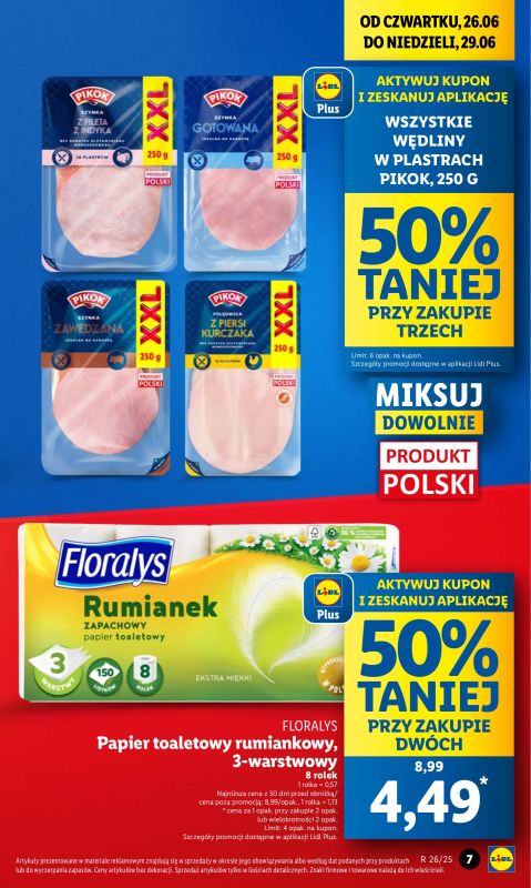 Lidl - gazetka promocyjna Oferta od czwartku od czwartku 26.06 do niedzieli 29.06 - strona 7