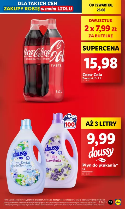 Lidl - gazetka promocyjna Oferta od czwartku od czwartku 26.06 do niedzieli 29.06 - strona 11