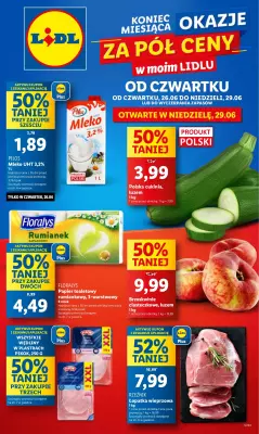 Lidl - gazetka promocyjna Oferta od czwartku od czwartku 26.06 do niedzieli 29.06