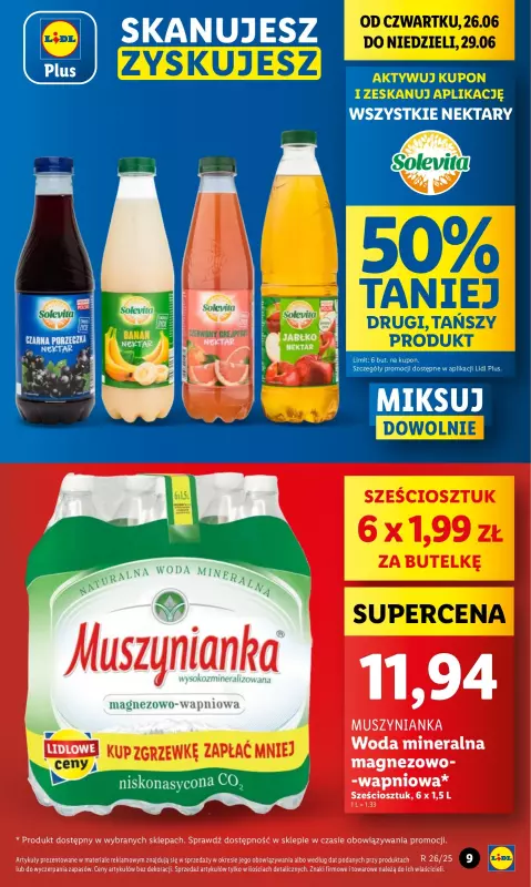 Lidl - gazetka promocyjna Oferta od czwartku od czwartku 26.06 do niedzieli 29.06 - strona 9