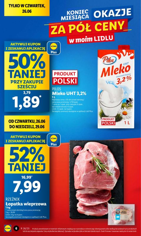 Lidl - gazetka promocyjna Oferta od czwartku od czwartku 26.06 do niedzieli 29.06 - strona 6