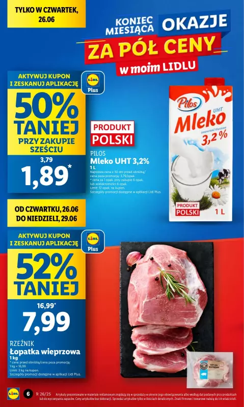 Lidl - gazetka promocyjna Oferta od czwartku od czwartku 26.06 do niedzieli 29.06 - strona 6