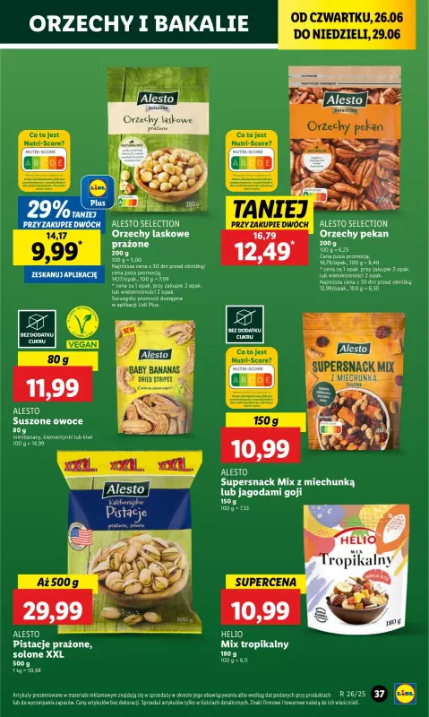 Lidl - gazetka promocyjna Oferta od czwartku od czwartku 26.06 do niedzieli 29.06 - strona 45
