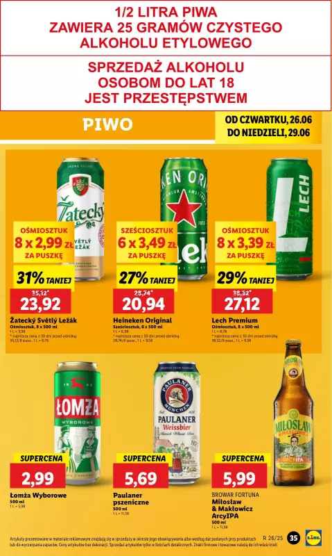 Lidl - gazetka promocyjna Oferta od czwartku od czwartku 26.06 do niedzieli 29.06 - strona 43