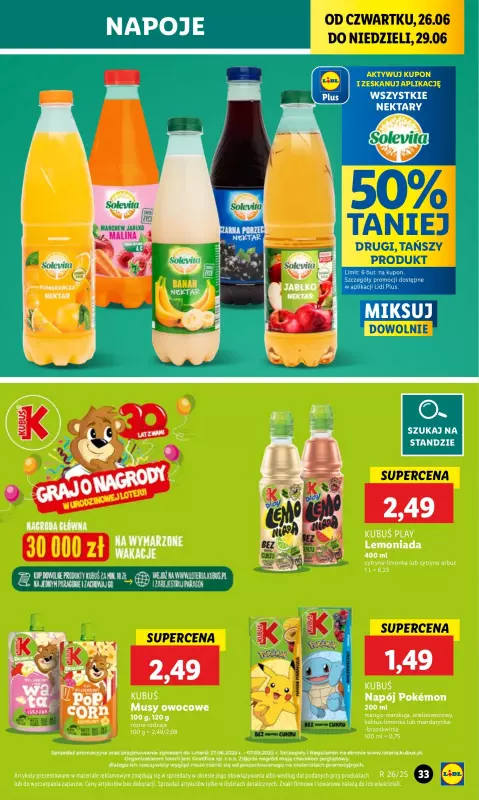Lidl - gazetka promocyjna Oferta od czwartku od czwartku 26.06 do niedzieli 29.06 - strona 45