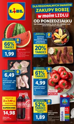 Lidl - gazetka promocyjna Oferta od poniedziałku od poniedziałku 30.06 do środy 02.07