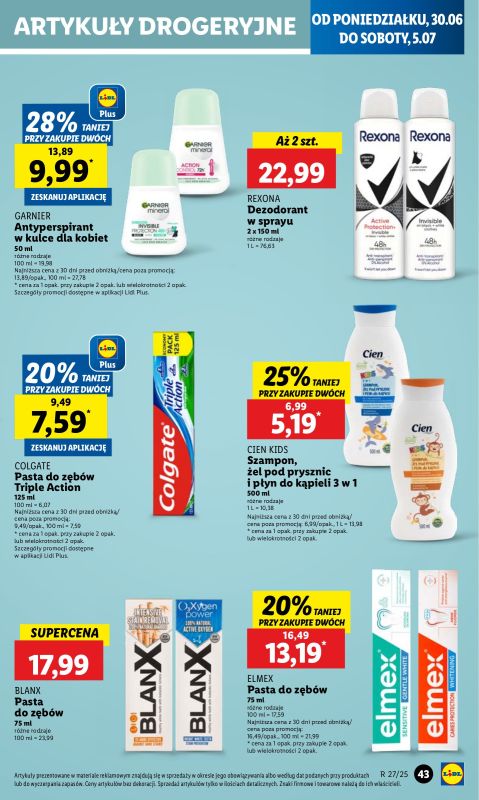 Lidl - gazetka promocyjna Oferta od poniedziałku od poniedziałku 30.06 do środy 02.07 - strona 51