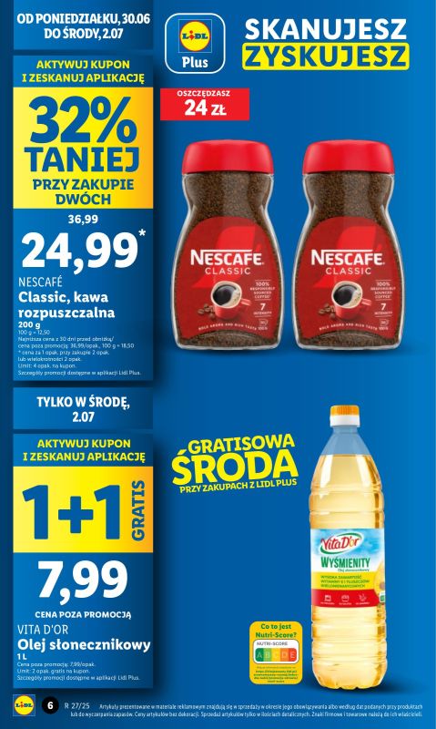 Lidl - gazetka promocyjna Oferta od poniedziałku od poniedziałku 30.06 do środy 02.07 - strona 6