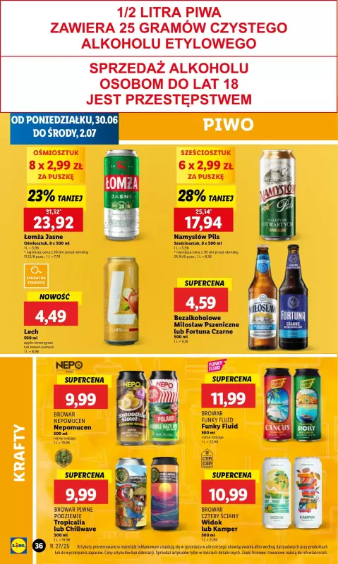 Lidl - gazetka promocyjna Oferta od poniedziałku od poniedziałku 30.06 do środy 02.07 - strona 44