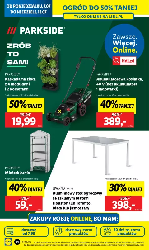 Lidl - gazetka promocyjna Katalog od poniedziałku 07.07 do soboty 12.07 - strona 14