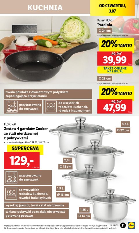 Lidl - gazetka promocyjna Katalog od poniedziałku 30.06 do soboty 05.07 - strona 31