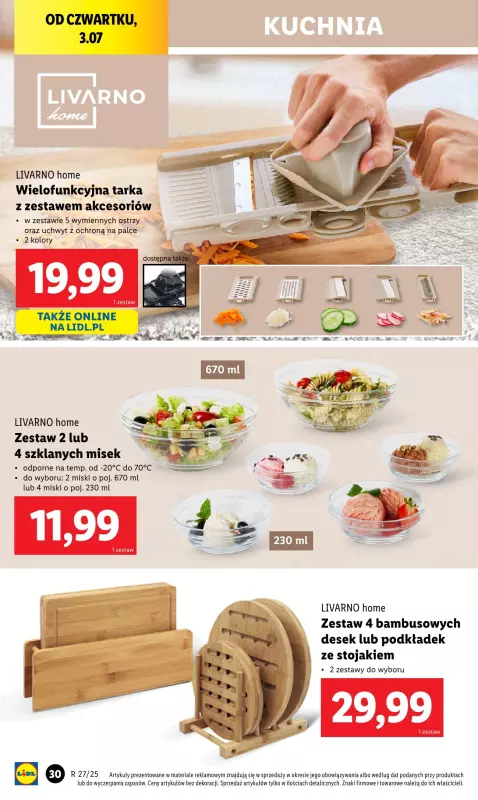 Lidl - gazetka promocyjna Katalog od poniedziałku 30.06 do soboty 05.07 - strona 30