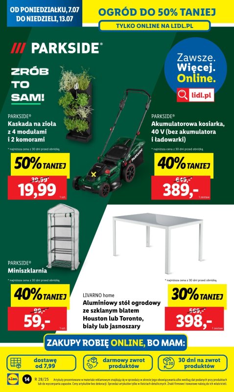Lidl - gazetka promocyjna Katalog od poniedziałku 07.07 do soboty 12.07 - strona 14