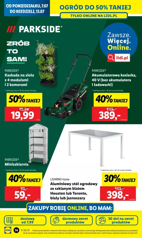 Lidl - gazetka promocyjna Katalog od poniedziałku 07.07 do soboty 12.07 - strona 14