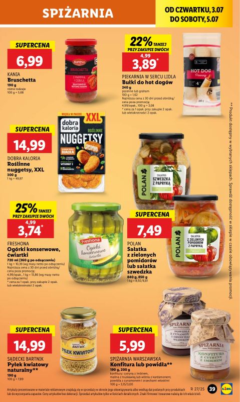 Lidl - gazetka promocyjna Oferta od czwartku od czwartku 03.07 do soboty 05.07 - strona 51