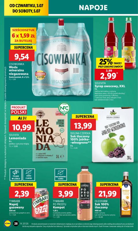 Lidl - gazetka promocyjna Oferta od czwartku od czwartku 03.07 do soboty 05.07 - strona 40