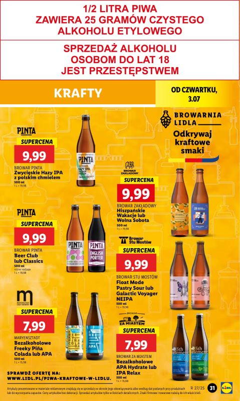 Lidl - gazetka promocyjna Oferta od czwartku od czwartku 03.07 do soboty 05.07 - strona 43