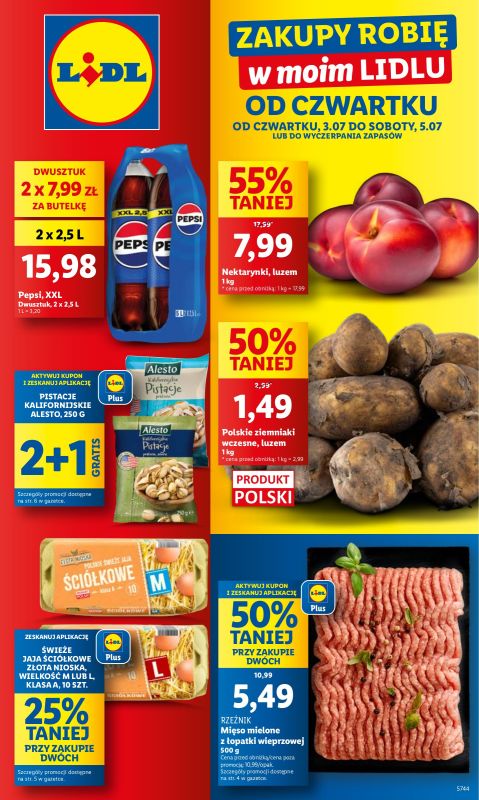 Lidl - gazetka promocyjna Oferta od czwartku od czwartku 03.07 do soboty 05.07