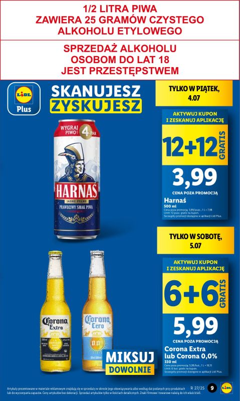 Lidl - gazetka promocyjna Oferta od czwartku od czwartku 03.07 do soboty 05.07 - strona 9