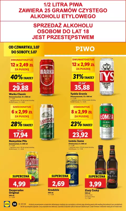 Lidl - gazetka promocyjna Oferta od czwartku od czwartku 03.07 do soboty 05.07 - strona 46
