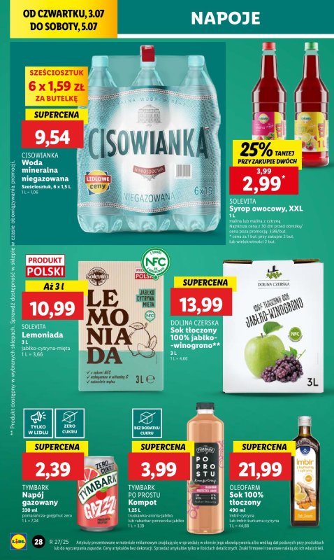 Lidl - gazetka promocyjna Oferta od czwartku od czwartku 03.07 do soboty 05.07 - strona 44