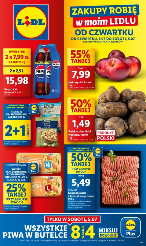 Lidl - gazetka promocyjna Oferta od czwartku od czwartku 03.07 do soboty 05.07