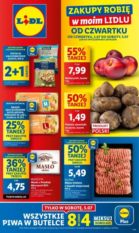 Lidl - gazetka promocyjna Oferta od czwartku od czwartku 03.07 do soboty 05.07