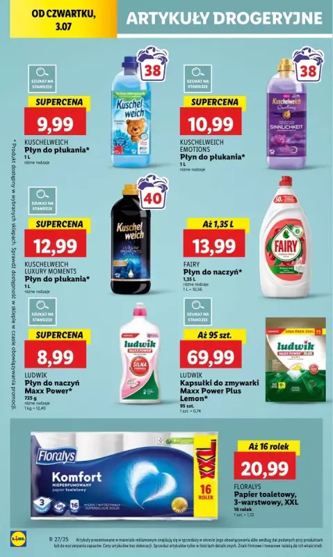 Lidl - gazetka promocyjna Oferta od czwartku od czwartku 03.07 do soboty 05.07 - strona 62
