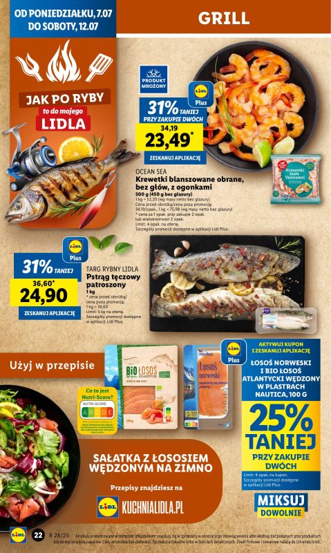 Lidl - gazetka promocyjna Oferta od poniedziałku od poniedziałku 07.07 do środy 09.07 - strona 22