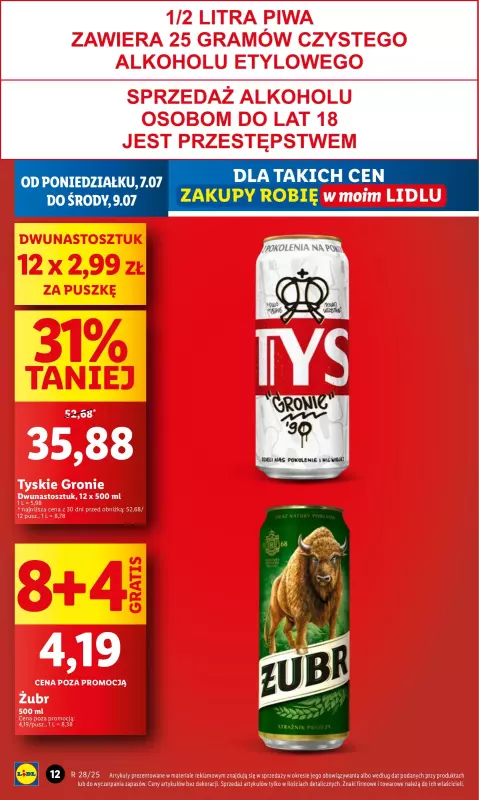 Lidl - gazetka promocyjna Oferta od poniedziałku od poniedziałku 07.07 do środy 09.07 - strona 10