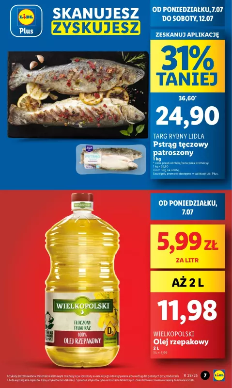 Lidl - gazetka promocyjna Oferta od poniedziałku od poniedziałku 07.07 do środy 09.07 - strona 5