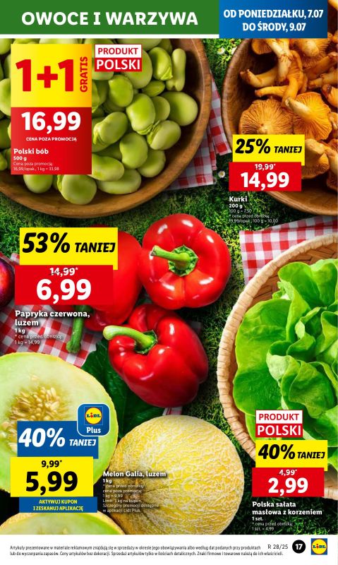 Lidl - gazetka promocyjna Oferta od poniedziałku od poniedziałku 07.07 do środy 09.07 - strona 17