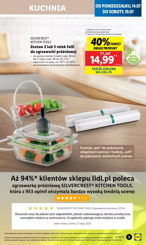 Lidl - gazetka promocyjna Katalog od poniedziałku 14.07 do soboty 19.07 - strona 7