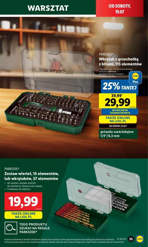 Lidl - gazetka promocyjna Katalog od poniedziałku 14.07 do soboty 19.07 - strona 45