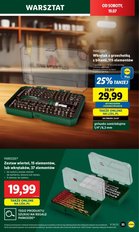 Lidl - gazetka promocyjna Katalog od poniedziałku 14.07 do soboty 19.07 - strona 45