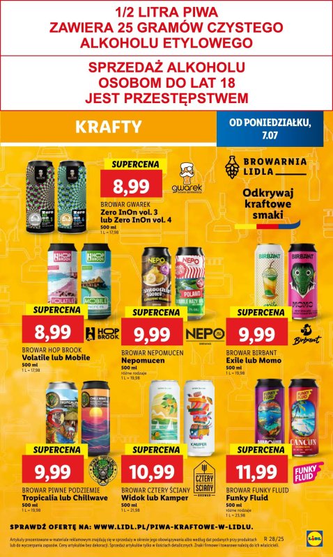 Lidl - gazetka promocyjna Oferta od poniedziałku od poniedziałku 07.07 do środy 09.07 - strona 47