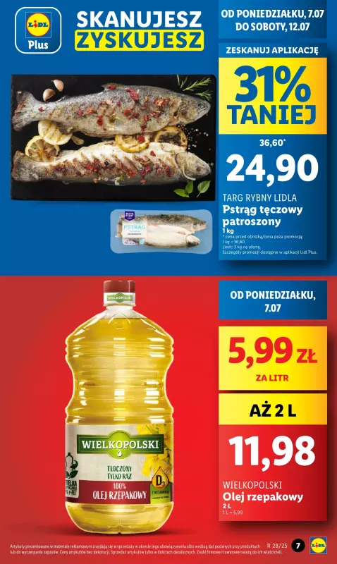 Lidl - gazetka promocyjna Oferta od poniedziałku od poniedziałku 07.07 do środy 09.07 - strona 7