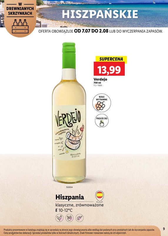 Lidl - gazetka promocyjna Karta Win Powiew Świeżości od poniedziałku 07.07 do soboty 02.08 - strona 9