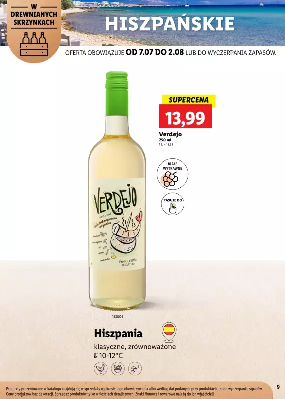 Lidl - gazetka promocyjna Karta Win Powiew Świeżości od poniedziałku 07.07 do soboty 02.08 - strona 9