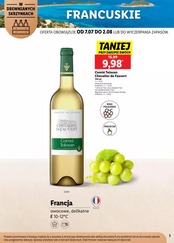 Lidl - gazetka promocyjna Karta Win Powiew Świeżości od poniedziałku 07.07 do soboty 02.08 - strona 5