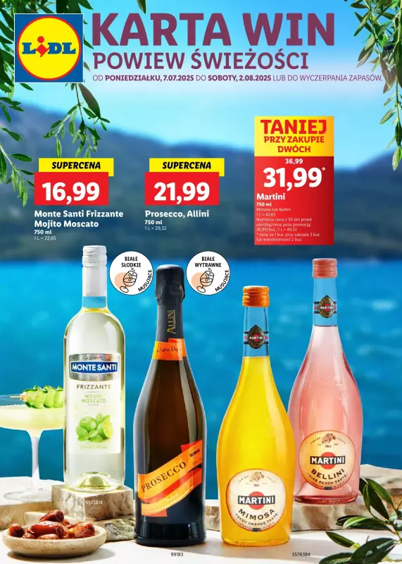 Lidl - gazetka promocyjna Karta Win Powiew Świeżości od poniedziałku 07.07 do soboty 02.08