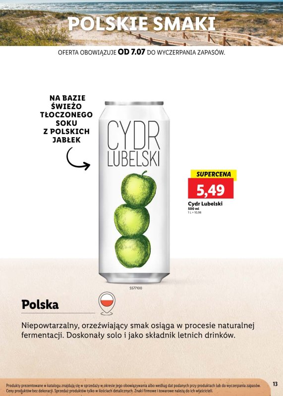 Lidl - gazetka promocyjna Karta Win Powiew Świeżości od poniedziałku 07.07 do soboty 02.08 - strona 13