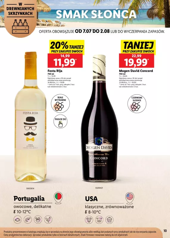 Lidl - gazetka promocyjna Karta Win Powiew Świeżości od poniedziałku 07.07 do soboty 02.08 - strona 10