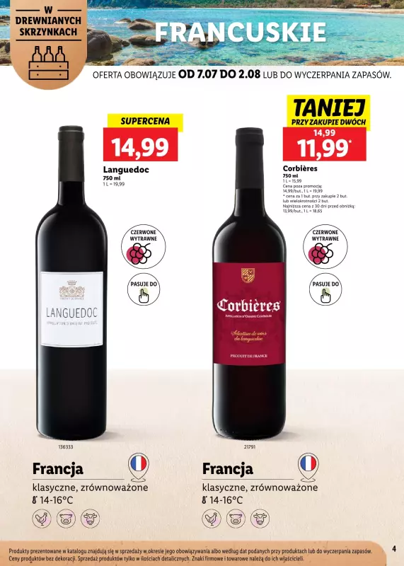 Lidl - gazetka promocyjna Karta Win Powiew Świeżości od poniedziałku 07.07 do soboty 02.08 - strona 4